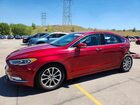 2017 Ford Fusion Se Burgundy vin: 3FA6P0HD0HR310177