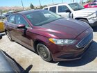 2017 Ford Fusion Se Burgundy vin: 3FA6P0HD0HR399541