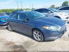 2018 Ford Fusion Se Blue vin: 3FA6P0HD6JR183456