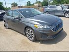 2020 Ford Fusion Se Gray vin: 3FA6P0T91LR156171