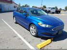 2018 Ford Fusion Hybrid S Blue vin: 3FA6P0UU8JR243579