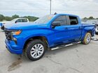 2022 Chevrolet Silverado K1500 Custom Blue vin: 3GCPDBEK4NG532072