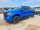 2022 Chevrolet Silverado K1500 Custom Синий vin: 3GCPDBEK4NG533335
