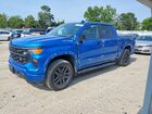 2023 Chevrolet Silverado K1500 Custom Blue vin: 3GCPDBEKXPG111721