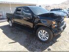 2024 Chevrolet Silverado 1500 4wd  Short Bed Custom Black vin: 3GCPDBEKXRG181075