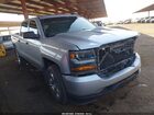 2018 Chevrolet Silverado 1500 Custom Silver vin: 3GCUKPECXJG297699