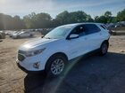 2018 Chevrolet Equinox Lt White vin: 3GNAXSEVXJS593898