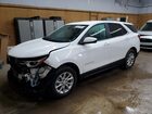 2021 Chevrolet Equinox Lt White vin: 3GNAXUEV5MS111404