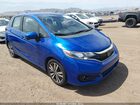 2019 Honda Fit Ex Blue vin: 3HGGK5H89KM716414