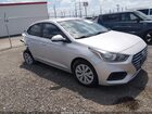 2019 Hyundai Accent Se Silver vin: 3KPC24A34KE053706