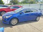 2022 Hyundai Accent Se Blue vin: 3KPC24A63NE153875