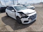 2021 Hyundai Accent Se White vin: 3KPC24A6XME138949