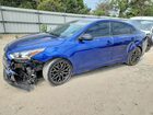 2021 Kia Forte Gt Line Синий vin: 3KPF34AD2ME376447