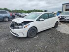 2017 Kia Forte Lx White vin: 3KPFL4A75HE128774