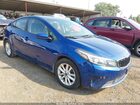 2017 Kia Forte S Blue vin: 3KPFL4A7XHE087574