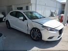 2018 Mazda Mazda3 Grand Touring White vin: 3MZBN1M37JM277115