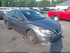 2016 Nissan Sentra Sv Gray vin: 3N1AB7AP0GL674765