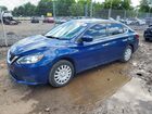 2017 Nissan Sentra Sv Blue vin: 3N1AB7AP1HY284925