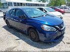 2016 Nissan Sentra S Blue vin: 3N1AB7AP2GY306168