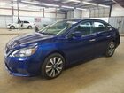 2019 Nissan Sentra Sv Blue vin: 3N1AB7AP3KY296744