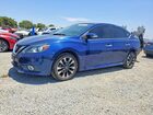 2019 Nissan Sentra Sr Blue vin: 3N1AB7AP4KY222667