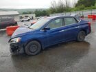 2017 Nissan Sentra Sv Blue vin: 3N1AB7AP9HL716674