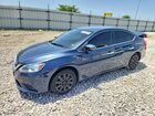 2017 Nissan Sentra Sv Blue vin: 3N1AB7AP9HY285806