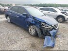 2018 Nissan Sentra Sv Blue vin: 3N1AB7AP9JY266808