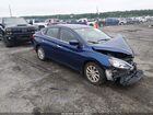 2018 Nissan Sentra Sv Синий vin: 3N1AB7AP9JY271197