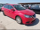 2018 Nissan Sentra Sv Red vin: 3N1AB7AP9JY302755