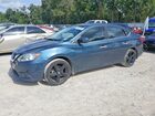 2017 Nissan Sentra Sv Blue vin: 3N1AB7APXHY296863