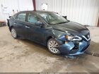 2017 Nissan Sentra Sv Teal vin: 3N1AB7APXHY308543