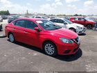 2018 Nissan Sentra Sv Red vin: 3N1AB7APXJY210621