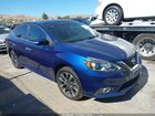 2019 Nissan Sentra Sr Синий vin: 3N1AB7APXKY202360