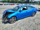 2020 Nissan Sentra Sv Blue vin: 3N1AB8CV4LY232599