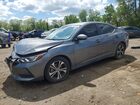 2022 Nissan Sentra Sv Gray vin: 3N1AB8CV6NY317558