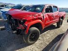 2019 Toyota Tacoma Sr5 V6 Red vin: 3TMAZ5CN7KM085434