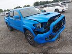 2021 Toyota Tacoma Trd Sport Blue vin: 3TYCZ5AN3MT014721