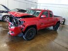 2022 Toyota Tacoma Sr5 V6 Red vin: 3TYSZ5AN4NT091949