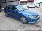2017 Volkswagen Jetta 1.4t Se Blue vin: 3VWDB7AJXHM375329