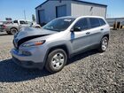 2016 Jeep Cherokee Sport Silver vin: 1C4PJMABXGW343490