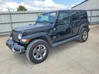2020 Jeep Wrangler Unlimited Sahara Black vin: 1C4HJXEN8LW214149