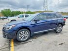 2018 Subaru Outback Touring Blue vin: 4S4BSETC8J3233206