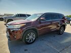 2018 Toyota Highlander Xle Burgundy vin: 5TDJZRFH9JS847559