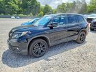 2021 Honda Passport Sport Black vin: 5FNYF8H27MB023031