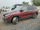 2021 Honda Passport Touring Maroon vin: 5FNYF8H99MB013405