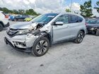 2016 Honda Cr-v Touring Silver vin: 5J6RM4H9XGL064569