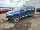 2022 Honda Cr-v Touring Blue vin: 5J6RT6H97NL010075