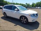 2016 Nissan Pathfinder Platinum White vin: 5N1AR2MM6GC618401