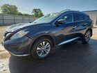 2017 Nissan Murano Sl Blue vin: 5N1AZ2MH3HN106636